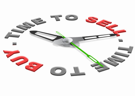 time to sell or buy on stock market or sales on online internet web shop buy now at low prizes. Make...
