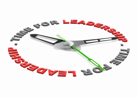 Time for leadership business leader market leader or team leader management to lead organization...