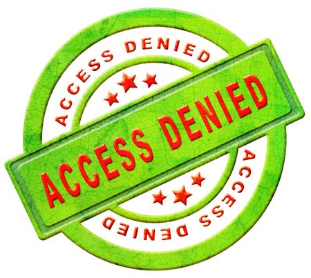 access denied closedの写真素材