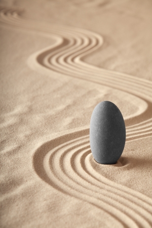 zen garden symplicity and harmony form a background for meditation and relaxation, for balance and healthの写真素材