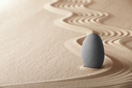 zen garden symplicity and harmony form a background for meditation and relaxation, for balance and healthの写真素材
