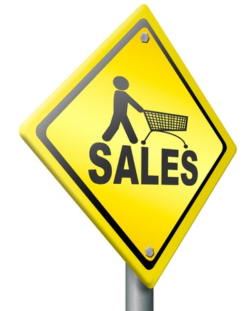 sales online webshop selling place order on internet web shop summer sales or winter sales icon in yellow and isolatedの写真素材