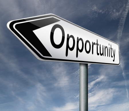 opportunity chance to follow the road towards success button iconの写真素材