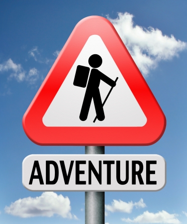adventure travel and explore the world adventurous backpacking outdoors sport and vacationの写真素材