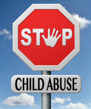 stop child abuse prevention from domestic violence and neglection end abusing childrenの写真素材