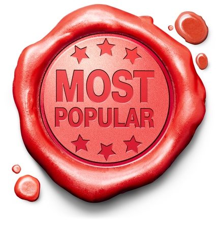 most popular top seller best value product market leader and hot item red stamp label or iconの写真素材