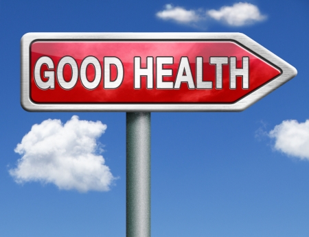 good health and vitality energy healthy mind and body icon button red road sign arrowの写真素材