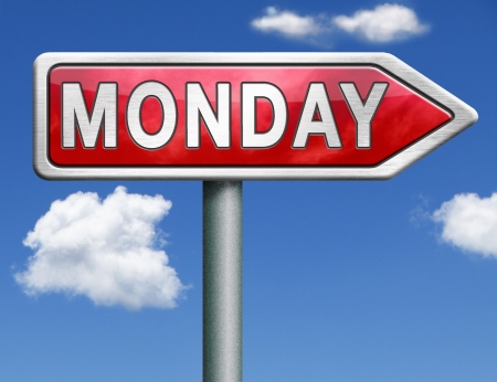 Monday week next or following day schedule concept for appointment or event in agendaの写真素材