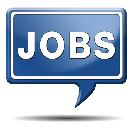 job search vacancy for jobs online job application help wanted hiring now job sign job button job ad advert advertising text and word conceptの写真素材