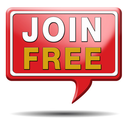 free account join us now and subscribe through this button or icon for your membership. Apply here and sign up. の写真素材