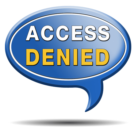 access denied no access in restricted area. Password protected and members secured zone. Privacy security sign icon or button. の写真素材