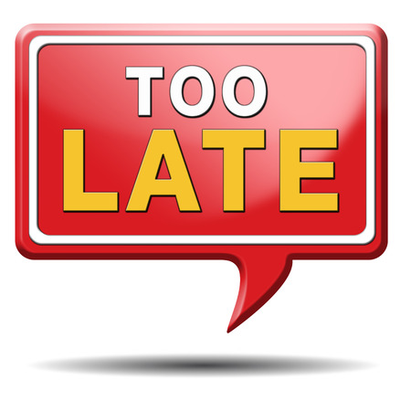 too late time is up and you missed the deadline train or flight connectionの写真素材