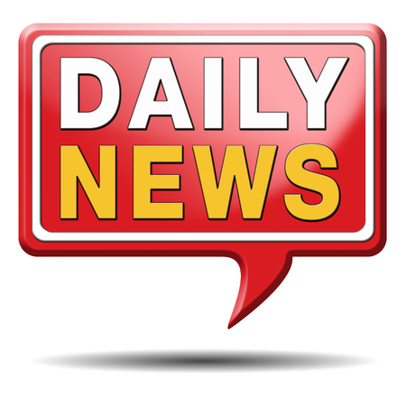 daily news hot from press breaking latest article icon label sign or sticker の写真素材