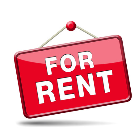 apartment or house for rent banner, renting a room or flat or other real estate sign. Home to let icon. の写真素材