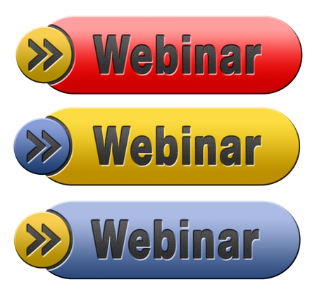 webinar online internet web conference meeting or workshop live video chatの写真素材