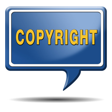 copyright protected by law registered trademark and patent protectionの写真素材