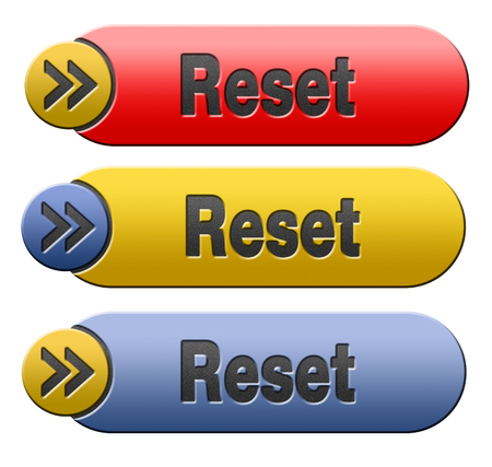 Reset button start again or refresh icon refresh or redo signの写真素材