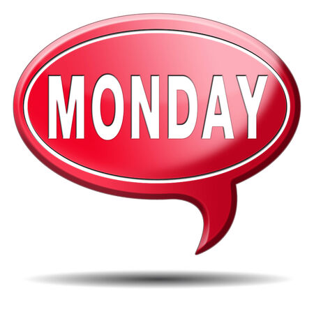 Monday week next or following day schedule concept for appointment or event in agendaの写真素材
