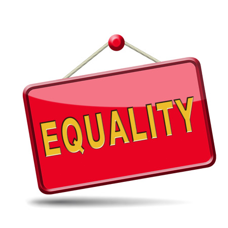 equality and solidarity equal rights and opportunities no discriminationの写真素材