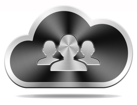 cloud community connection private or public data storageの写真素材