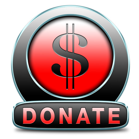 donate and give to charity help fund raising give and raise money donationの写真素材