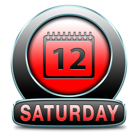 Saturday week next or following day schedule concept for appointment or event in agendaの写真素材