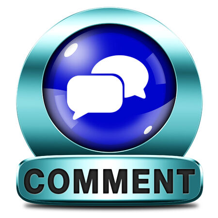 comment sign or icon, feedback on blog and give your opinion and testimonialsの写真素材