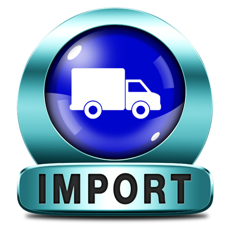 import icon international and worldwide or global trade on world economy market. importation and exportationの写真素材