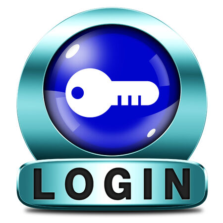 login icon or user or member log in button website bannerの写真素材