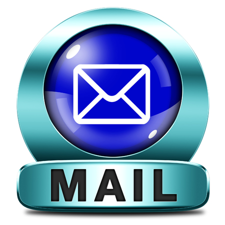 you have mail icon email mailbox button post letterの写真素材