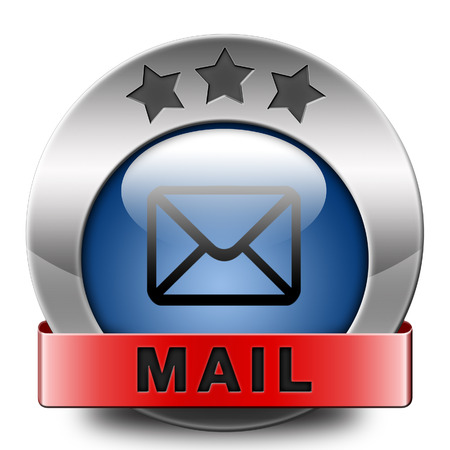 you have mail icon email mailbox button post letterの写真素材