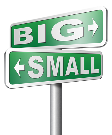 big small size matters no deal or issueの写真素材