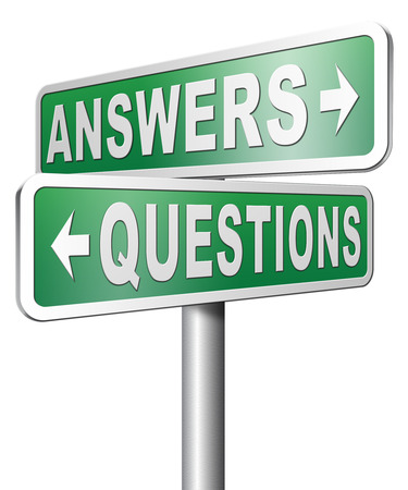question answer ask the right questions and get an answers help or support desk solving problems and finding solutionsの写真素材