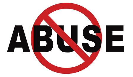 stop abuse child protection prevention from domestic violence and neglection end abusing childrenの写真素材
