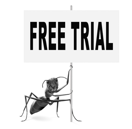 free trial download test sample free of charge. Try new product Promotion or advertisingの写真素材