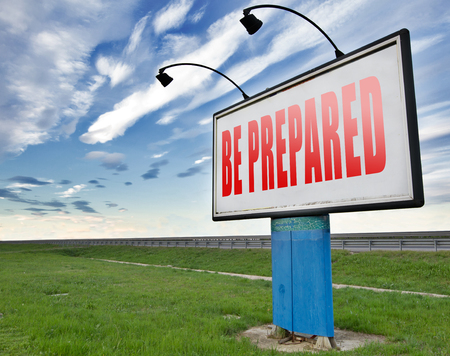 Be prepared and ready before the big change. Are you ready, it is time to plan ahead and in advance.の写真素材