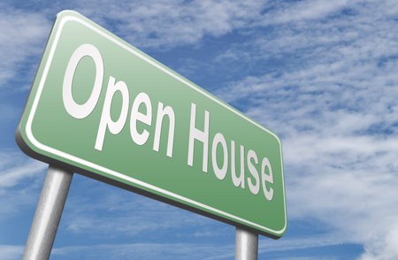 Open house or model house viewing before sale or renting a new home