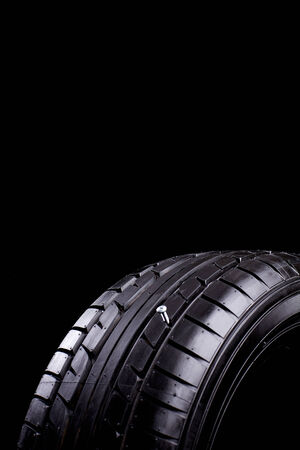 Screw in tireの写真素材