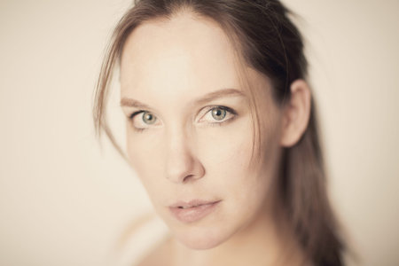Portait of a young pretty woman