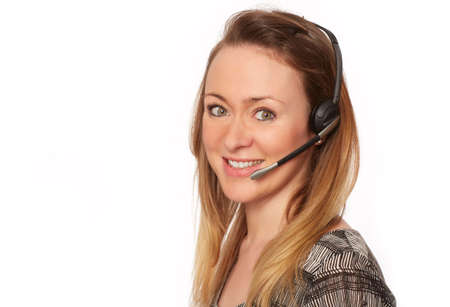 pretty women in the Call Centerの写真素材
