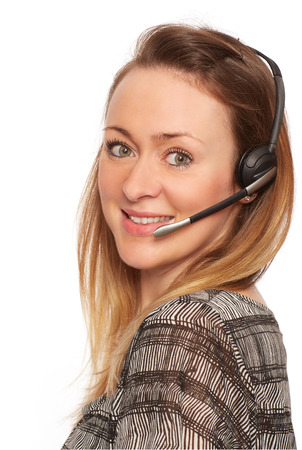 pretty women in the Call Centerの写真素材