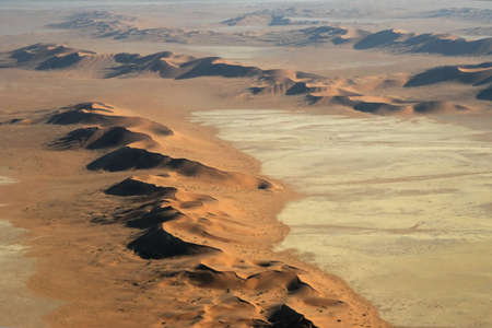  Aerial view of the Namib Desert near Swakopmundの写真素材