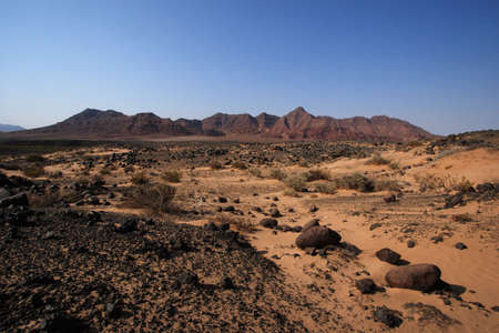 Landscape in Damaraland in northern Namibiaの写真素材