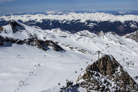 Ski slope Kitzの写真素材