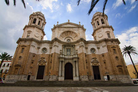 Amazing image of the Cathedral Campo del Sur in Cadiz, Spain.の写真素材