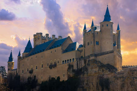 Ancient Castle in Segovia, Spain.のeditorial素材