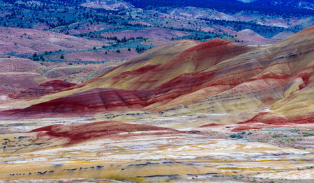 Beautiful Image of Painted Hills National Monument in Oregon, USA