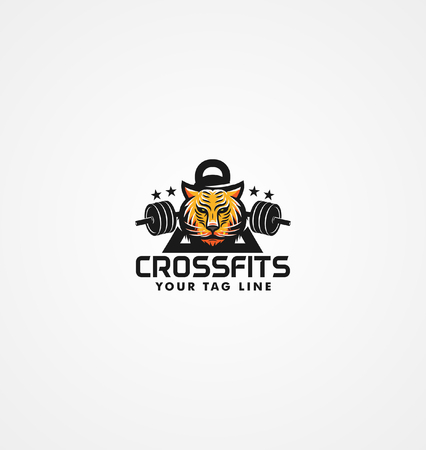 Tiger cross fits logoのイラスト素材