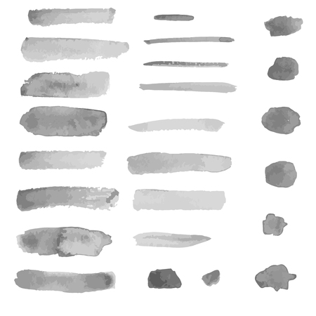 Watercolor Brushes Vectorのイラスト素材