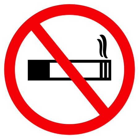 no smoke sign, iconのイラスト素材